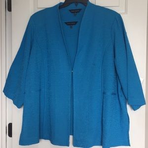 Ming Wang knitted blazer and matching tank sweater